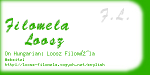 filomela loosz business card